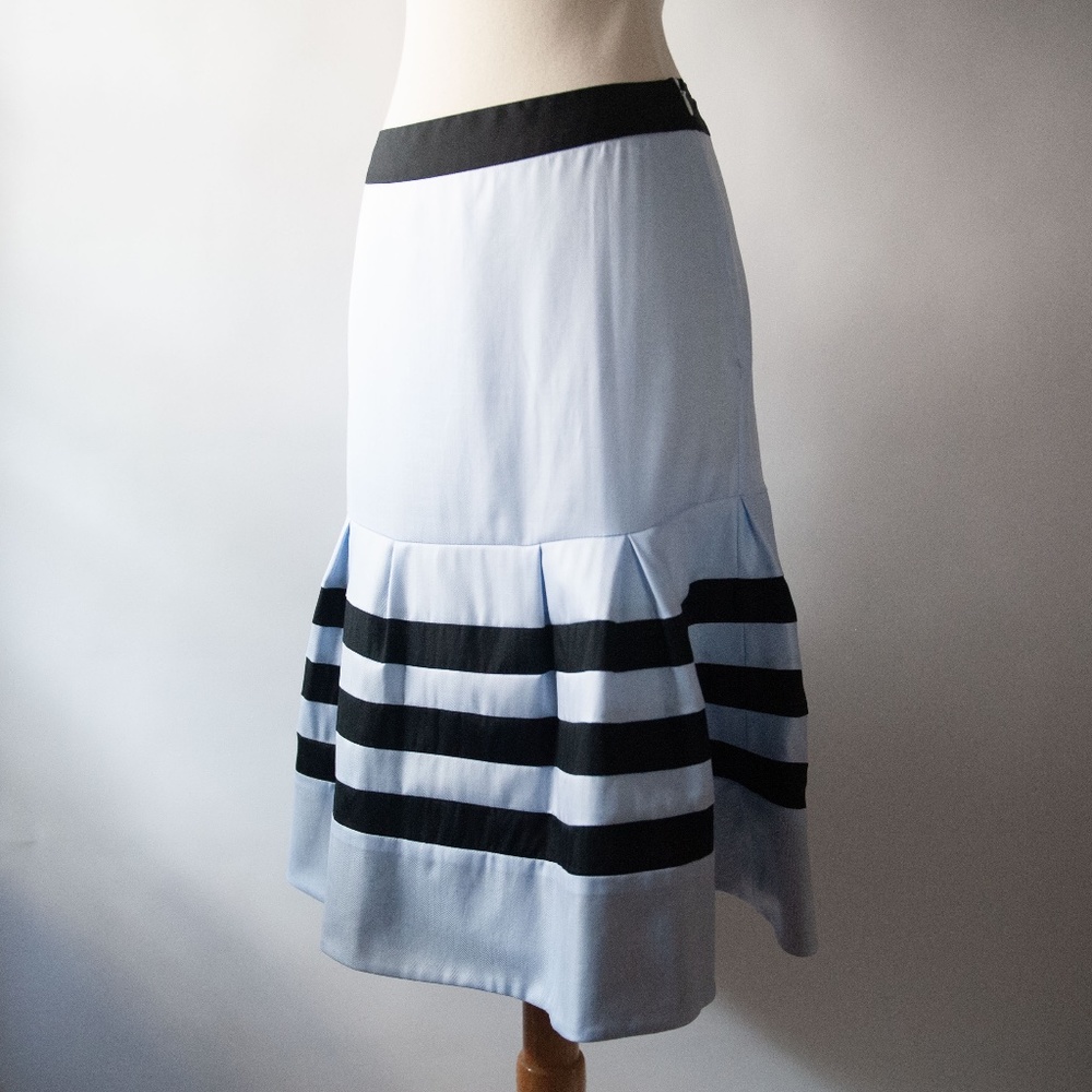 Royce Russell Striped Trumpet Skirt